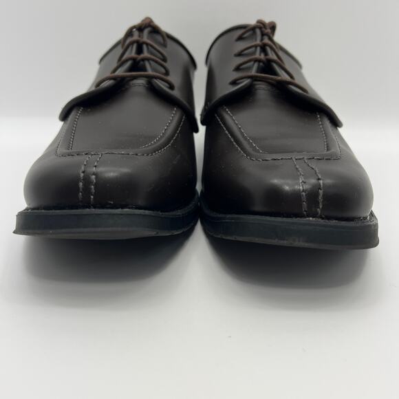 Jean Yves Stanford Brown Upper Square Toe Derby Mens 10.5M Dress Shoes* - Picture 2 of 8